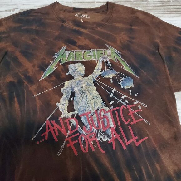 Metallica Shirt Reverse Tye Dye Size Medium 1989 Tour And Justice For All - Picture 2 of 4
